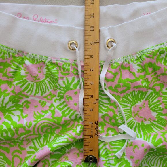 Lilly Pulitzer Women's The Beach Pant Sunnyside Lion Wide-Leg Size XL - Picture 9 of 13